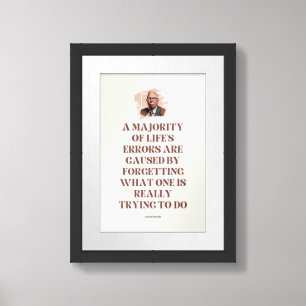Charlie Munger Quote Framed Art
