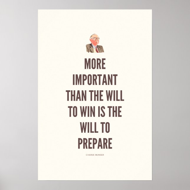 Charlie Munger Quote Poster (Front)