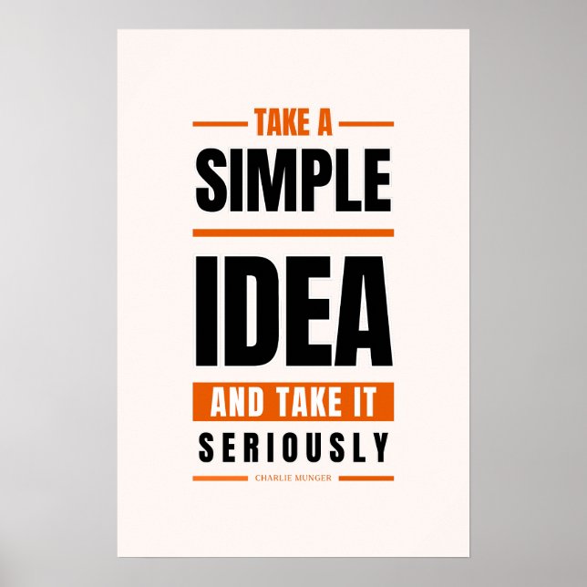 Charlie Munger Quote Poster Variation (Front)