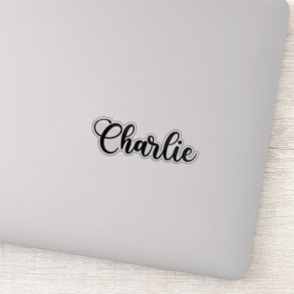 Charlie Name - Handwritten Calligraphy Sticker