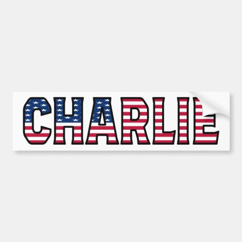 Charlie Name Vorname USA Aufkleber Sticker Auto