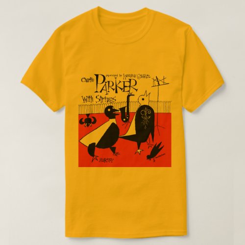 Charlie Parker Jazz Vintage Illustration T_Shirt