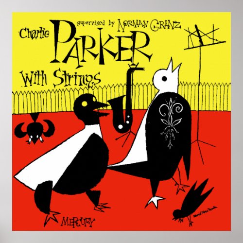 Charlie Parker With Strings Vintage Poster