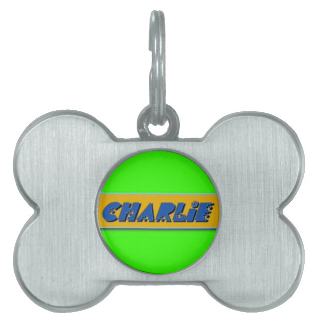 Charlie Pet Tag (Front)