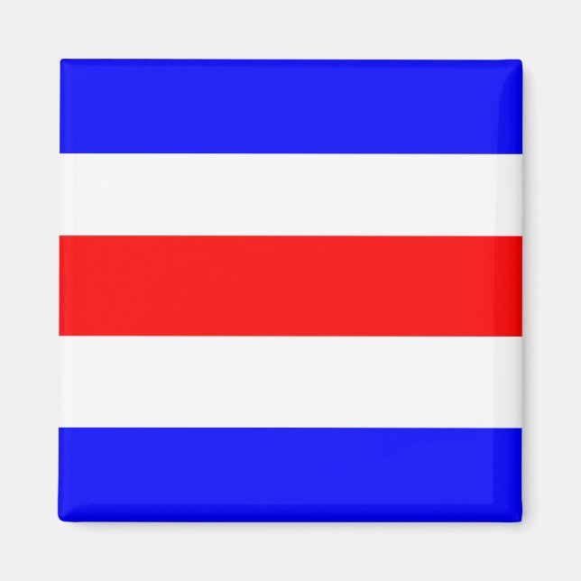 Charlie Red White Blue Magnet (Front)