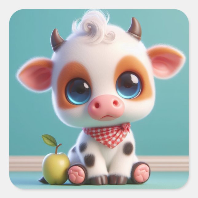 "Charlie" Square Sticker (Front)