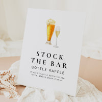 CHARLIE Stock The Bar Bottle Raffle Sign