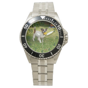 Charlie The Fox Terrier Ball Play, Men Wrist Watch