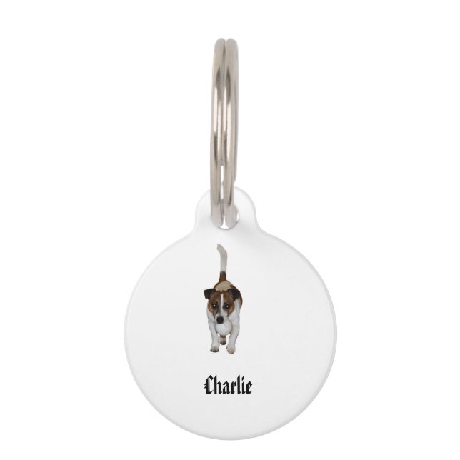 Charlie The Fox Terrier, Pet ID Tag (Front)