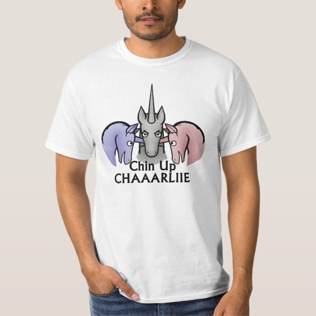 charlie the unicorn face cool T-Shirt (Front)