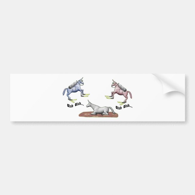 Charlie the Unicorn "Glub Glub" Bumper Sticker (Front)