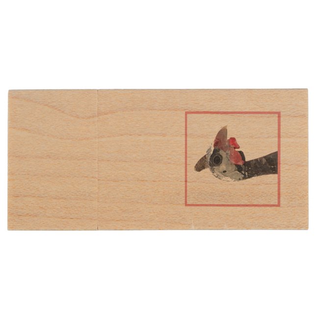 Charlie  wood flash drive (Back)