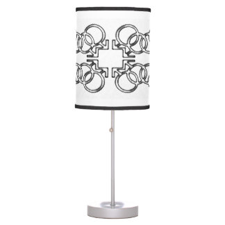 Charlie's Unique Gay Greek Symbols linked Table Lamp