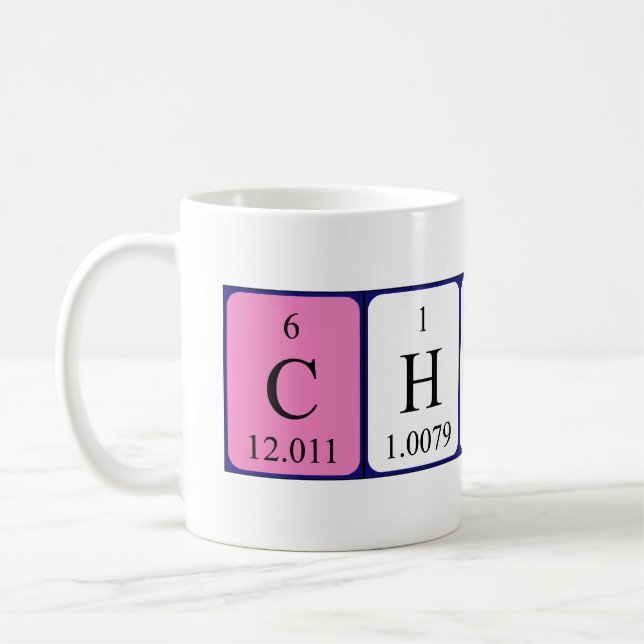 Charlise periodic table name mug (Left)