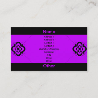 Charlize - Purple Business Card