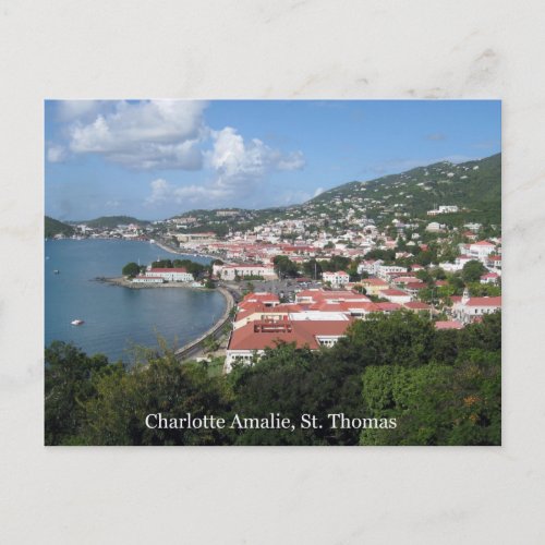Charlotte Amalie St Thomas Postcard