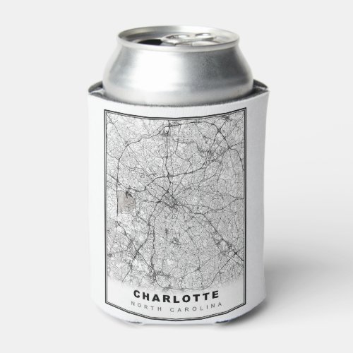 Charlotte Area Map Can Cooler