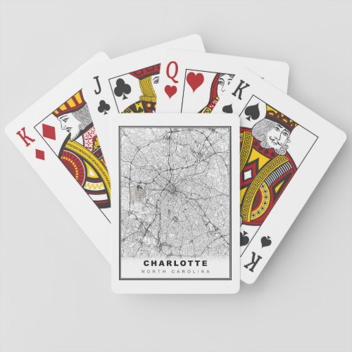 Charlotte Area Map Poker Cards