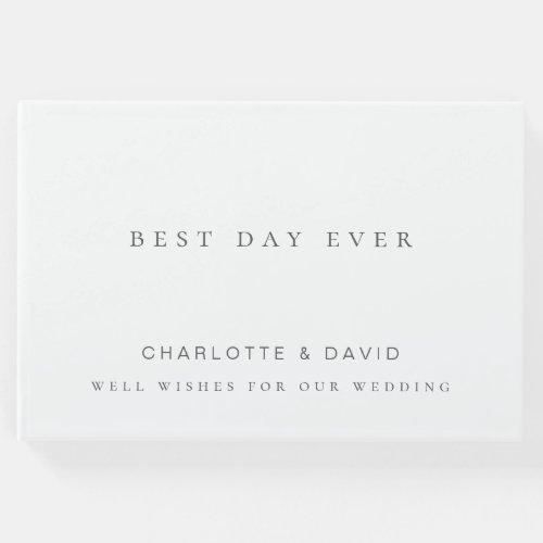 Charlotte B Coll  Elegant Wedding Guest Book