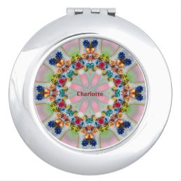 CHARLOTTE~ BLING! ~Multicoloured 3D Kaleidoscope ~ Compact Mirror