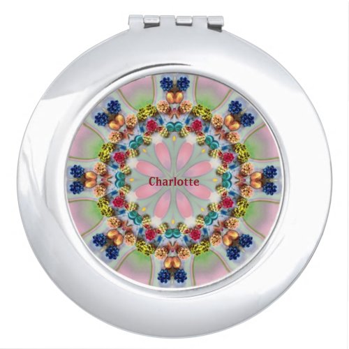 CHARLOTTE BLING Multicoloured 3D Kaleidoscope  Compact Mirror