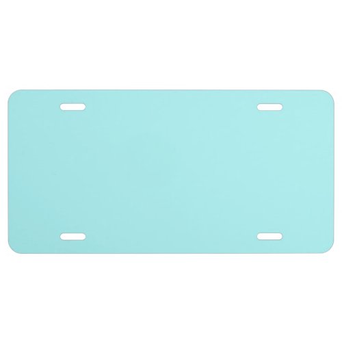 Charlotte blue _ Solid color aqua blue License Plate