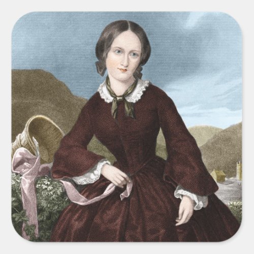 Charlotte Bronte Square Sticker