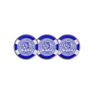Charlotte city flag golf ball marker