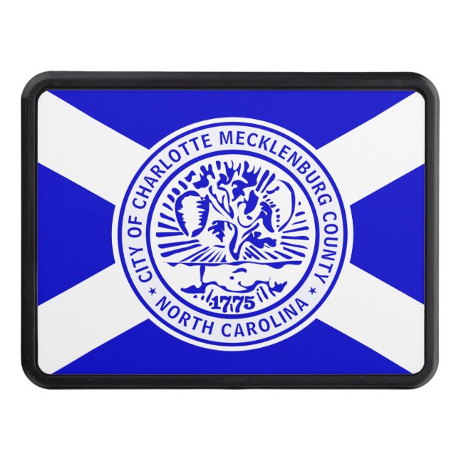 Charlotte city flag hitch cover (Front)
