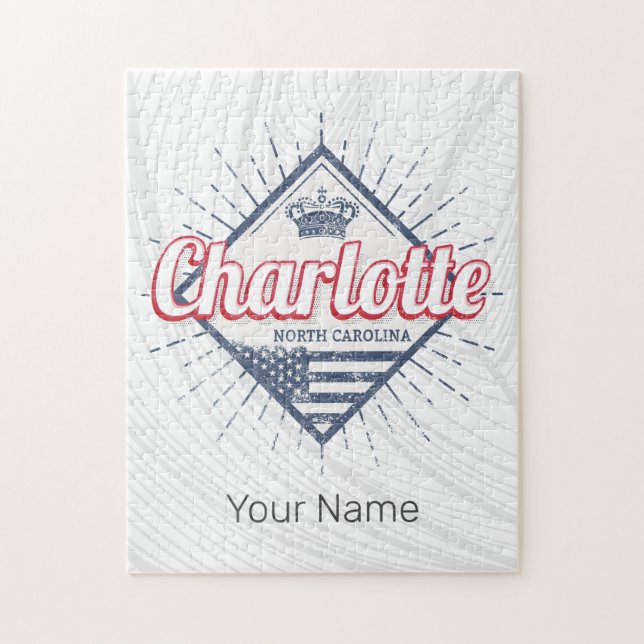 Charlotte City North Carolina United States USA Jigsaw Puzzle (Vertical)