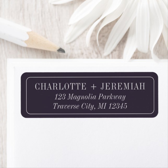 Charlotte | Curated Colors | Wedding Address Label (Insitu)