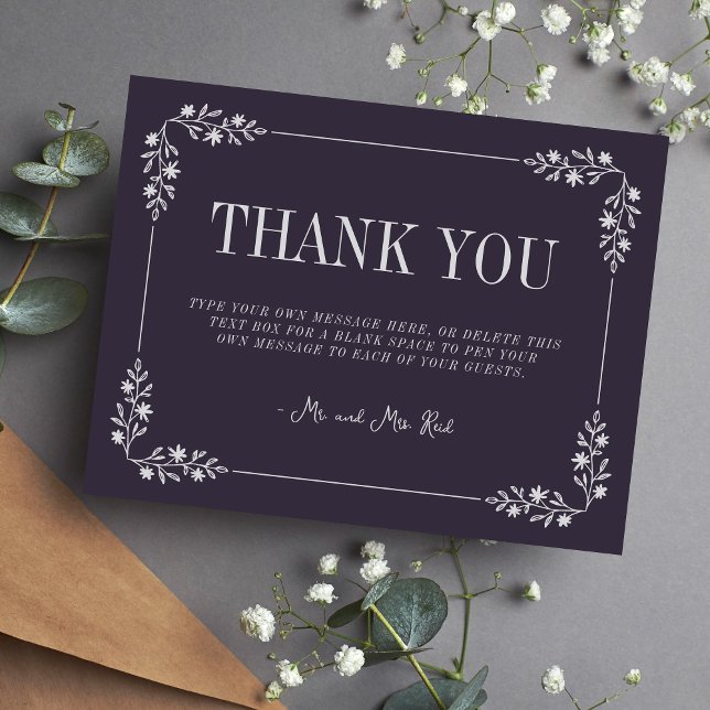 Charlotte | Curated Colors | Wedding Thank You (Creator Uploaded)