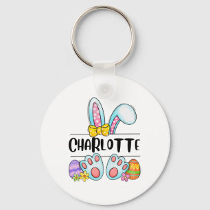 Charlotte Easter Bunny  Keychain