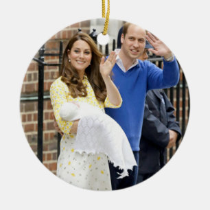 Charlotte Elizabeth Diana - British Will Kate Ceramic Ornament
