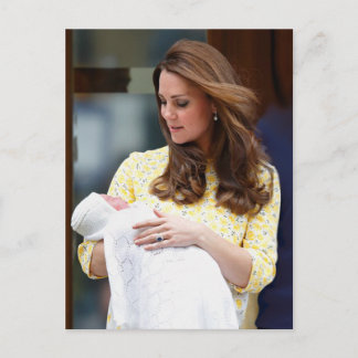 Charlotte Elizabeth Diana - British Will Kate Postcard