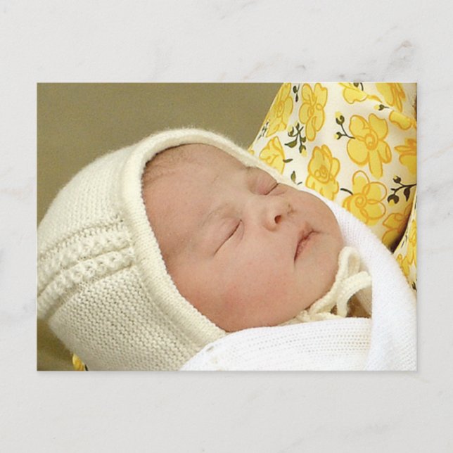 Charlotte Elizabeth Diana - British Will Kate Postcard (Front)
