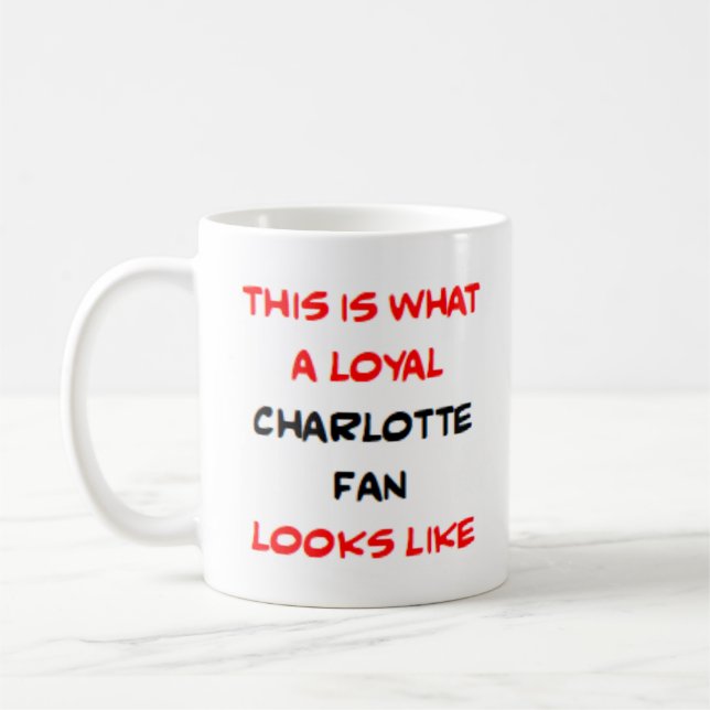 charlotte fan, loyal coffee mug (Left)