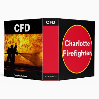 Charlotte Firefighter 3 Ring Binder