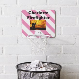 Charlotte Firefighter Flames Mini Basketball Hoop