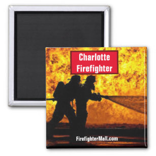 Charlotte Firefighter Magnet