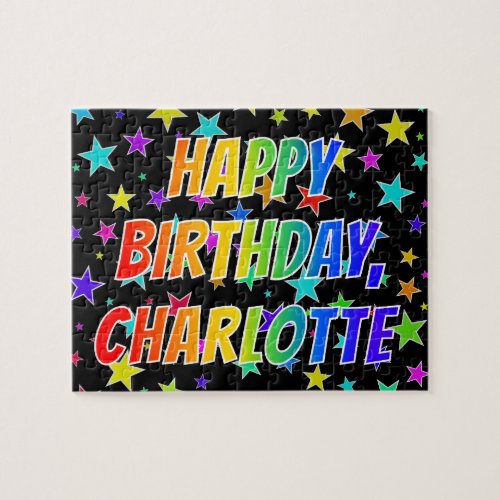 CHARLOTTE First Name Fun HAPPY BIRTHDAY Jigsaw Puzzle