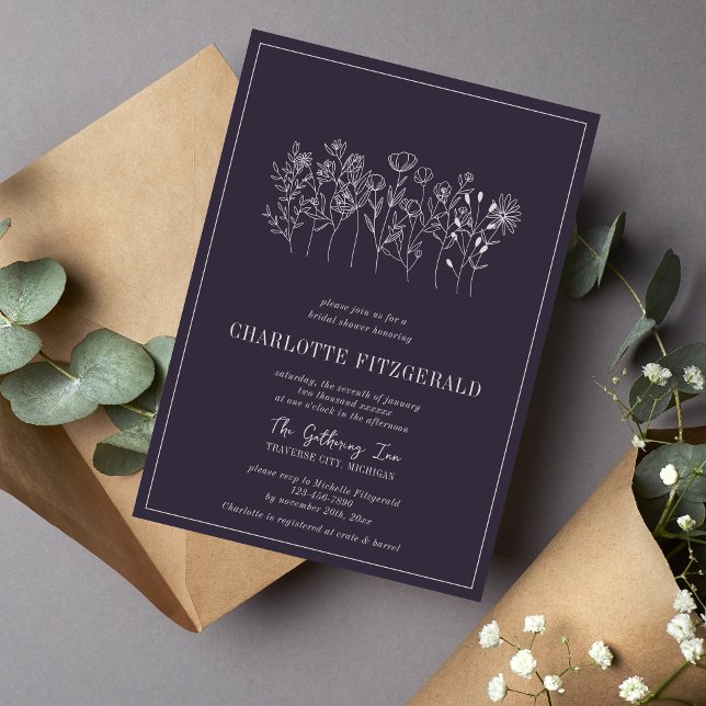 Charlotte Floral | Curated Colors | Bridal Shower Invitation (Creator Uploaded)