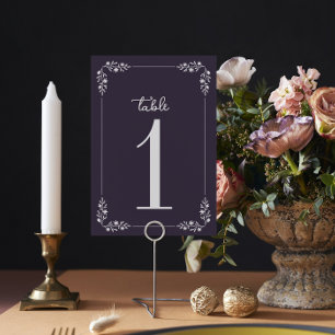Charlotte Frame Curated Colors Wedding Table Number