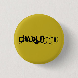 Charlotte frpm Orphan Black character name funky f Pinback Button