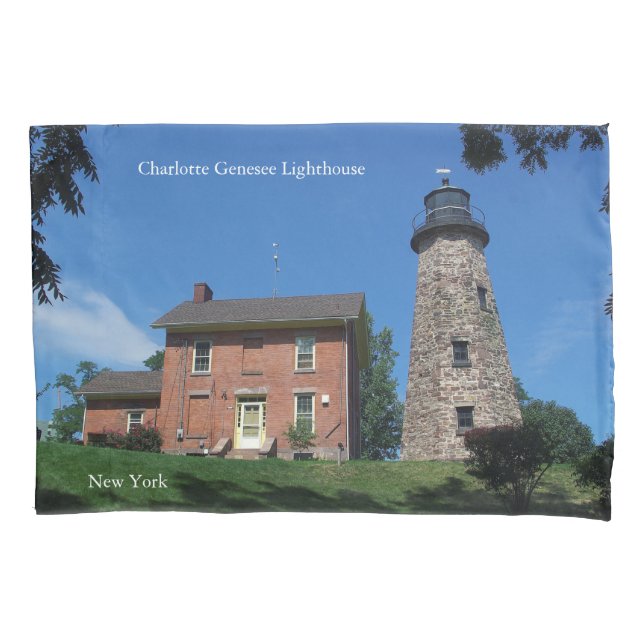 Charlotte Genesee Lighthouse pillow case (Front)