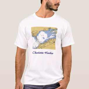 Charlotte Harbor, Florida Nautical Chart Shirt