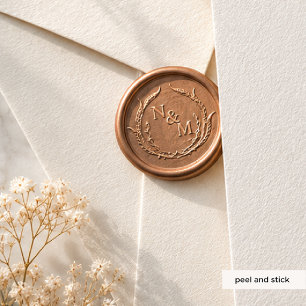 Charlotte Heirloom Monogram   Wax Seal Sticker