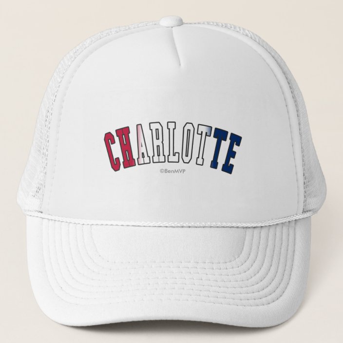 Charlotte in North Carolina State Flag Colors Mesh Hat