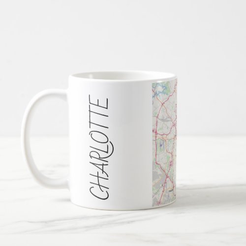 Charlotte Map Coffee Mug