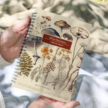 Charlotte Mason Book Of Firsts Vintage Mushroom Planner by freshpaperie at Zazzle